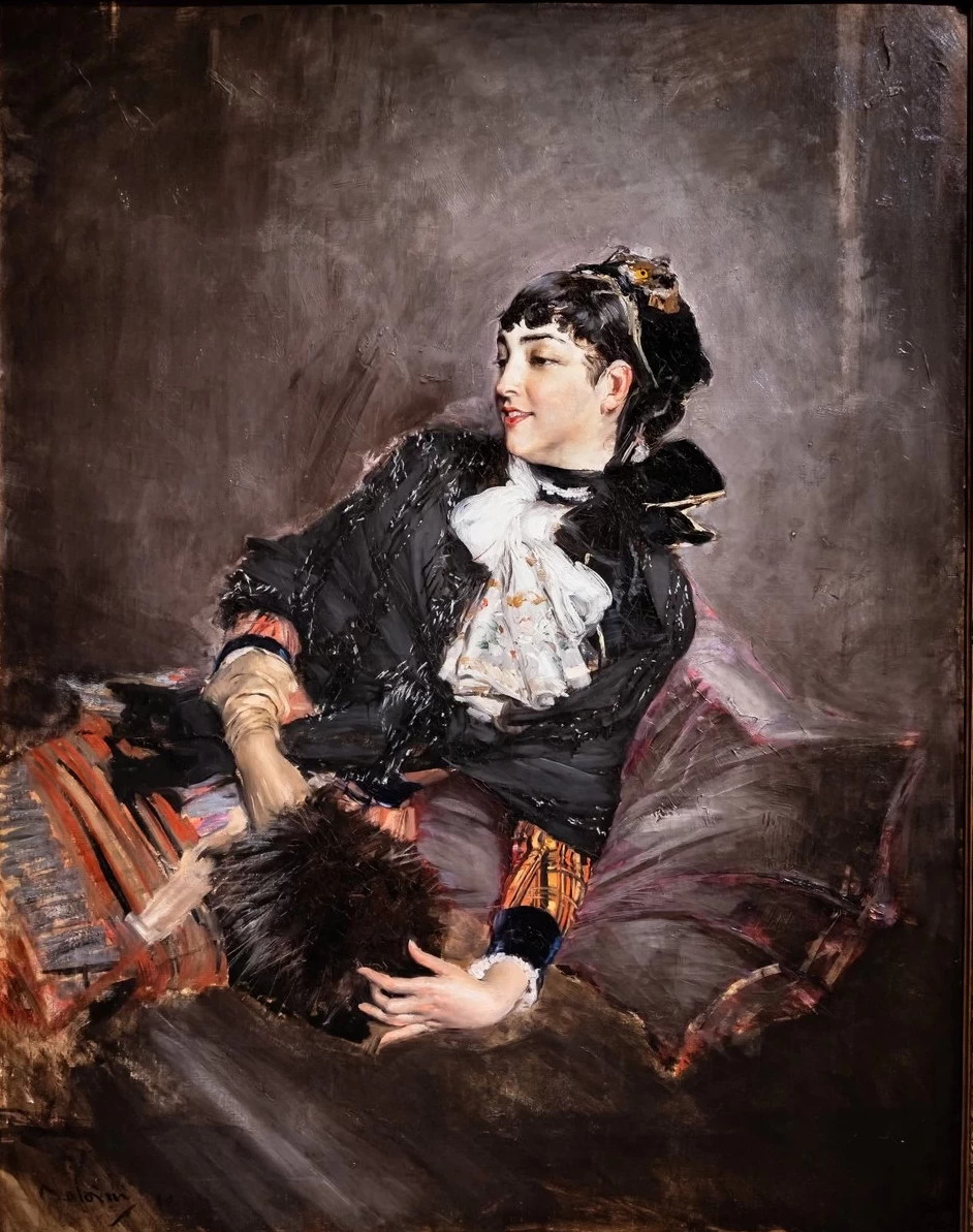 La contessa de Rasty sul divano 1878 - 1879